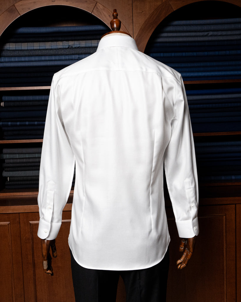 Camicia Bianca Twill Cerimonia