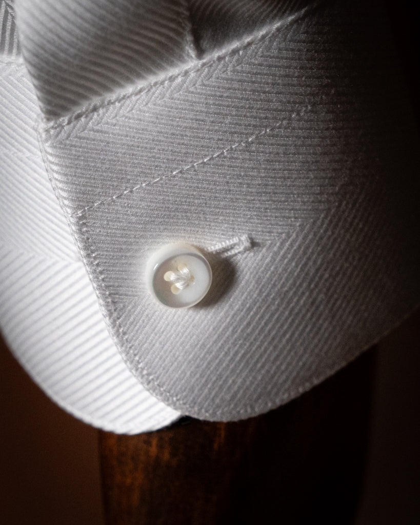 Camicia Bianca Twill Cerimonia