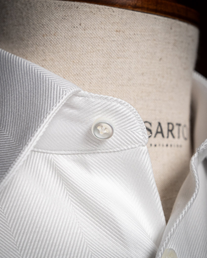 Camicia Bianca Twill Cerimonia
