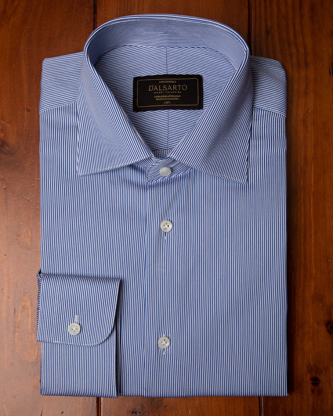 Bellini Blue and White Striped Shirt