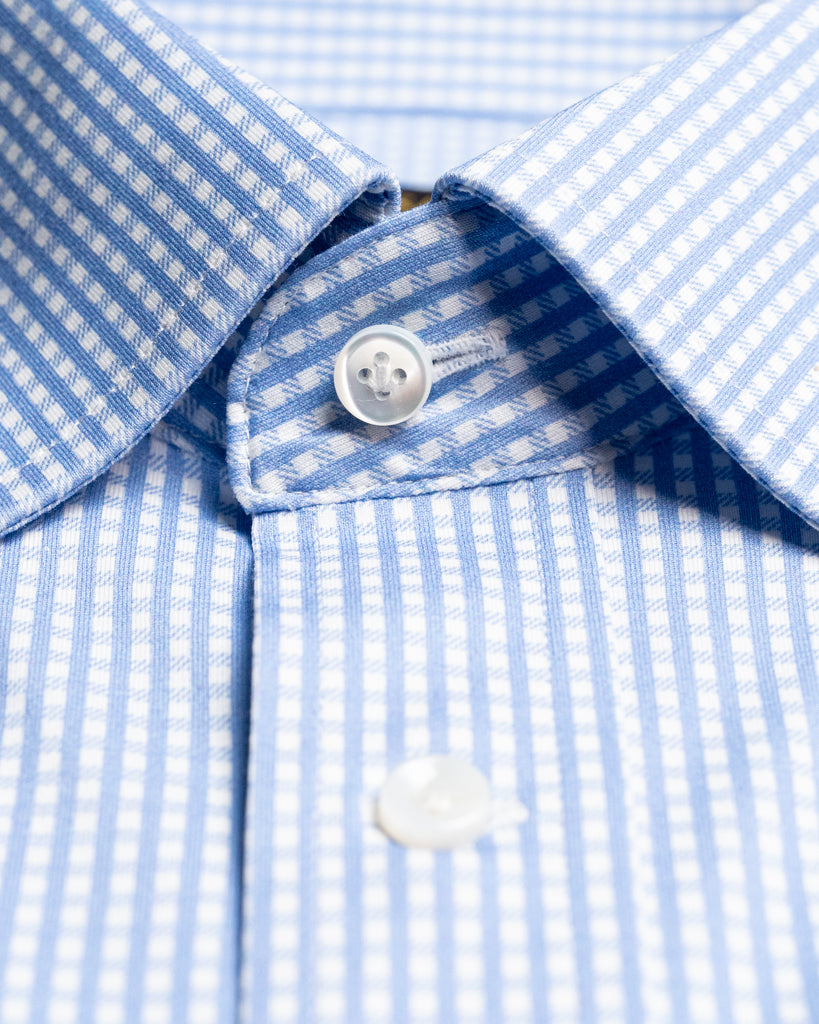 Blue Check Button Down Shirt