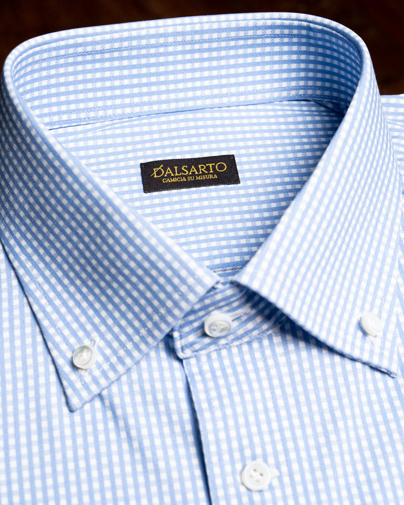 Blue Check Button Down Shirt