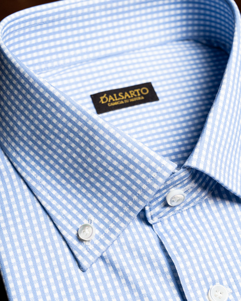 Blue Check Button Down Shirt