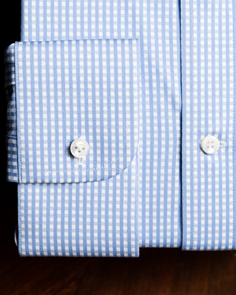 Blue Check Button Down Shirt