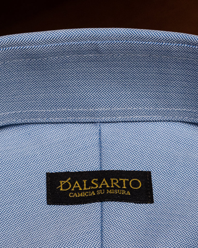 Camicia Celeste Spinata