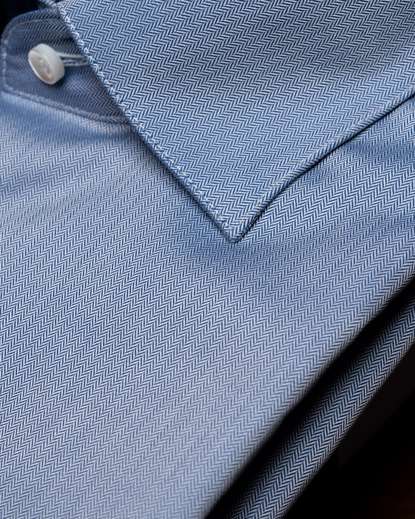 Camicia Celeste Spinata