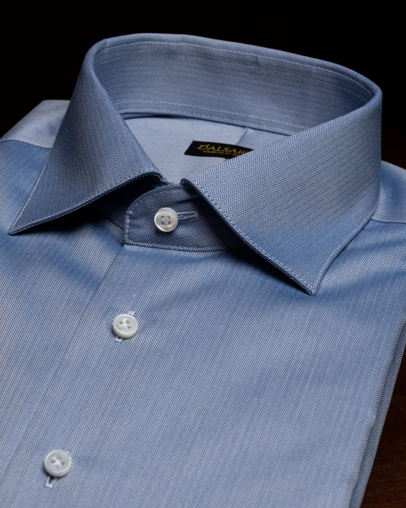 Camicia Celeste Spinata