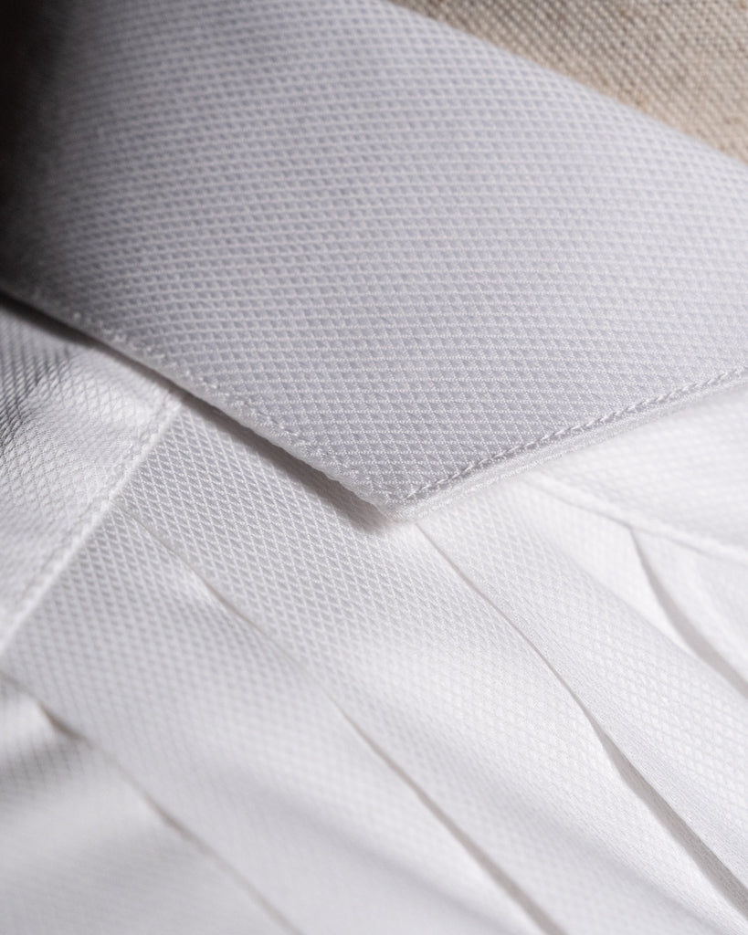 Camicia Cerimonia Bianca con Plissé