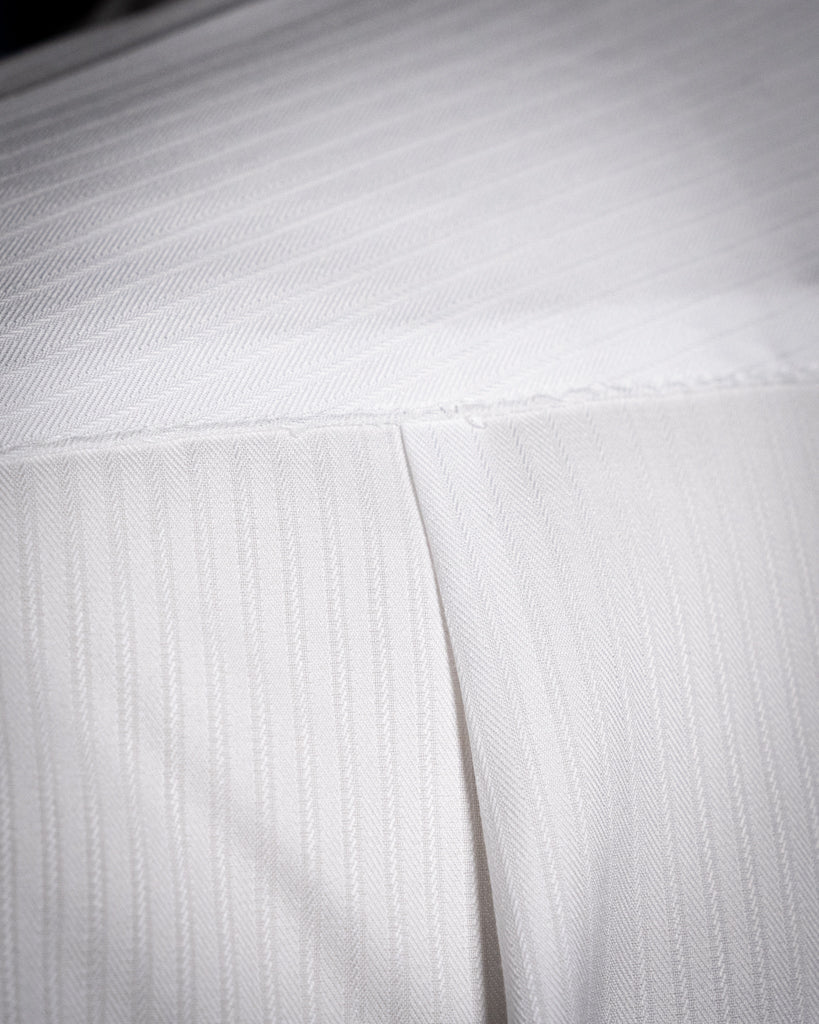 White Ceremony Shirt with Relief