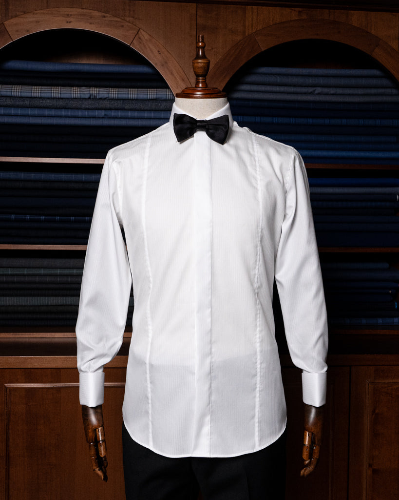 White Ceremony Shirt with Relief