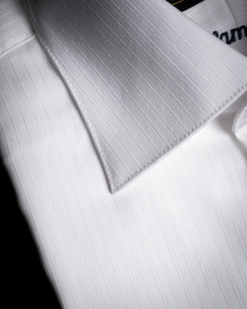 White Ceremony Shirt with Relief