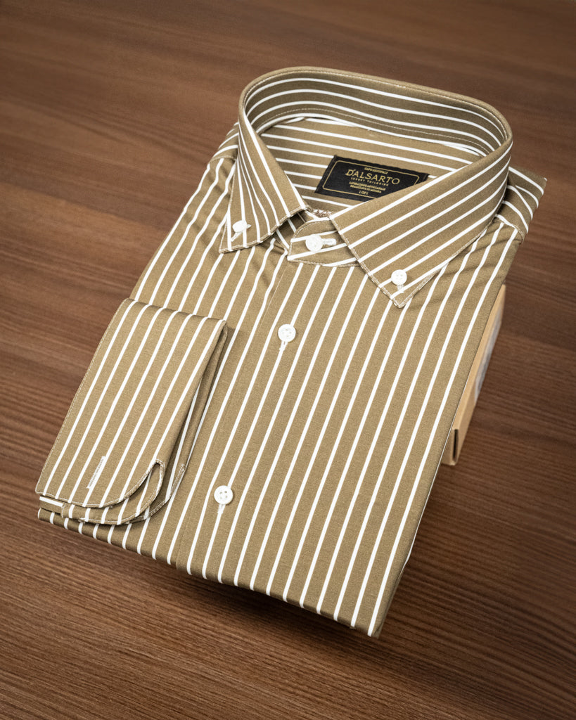 Camicia Marrone Bacchettata