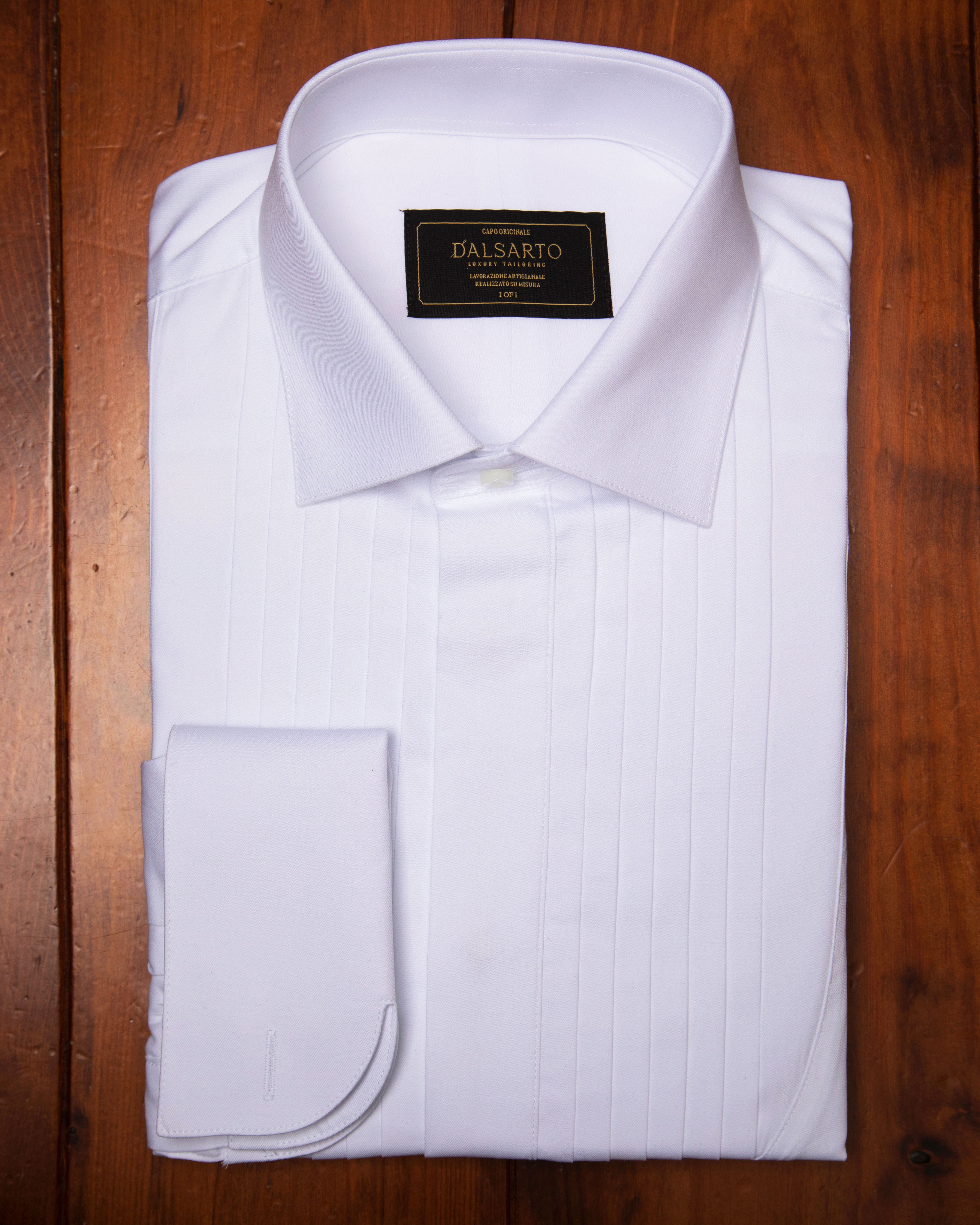 White Pleated Shirt
