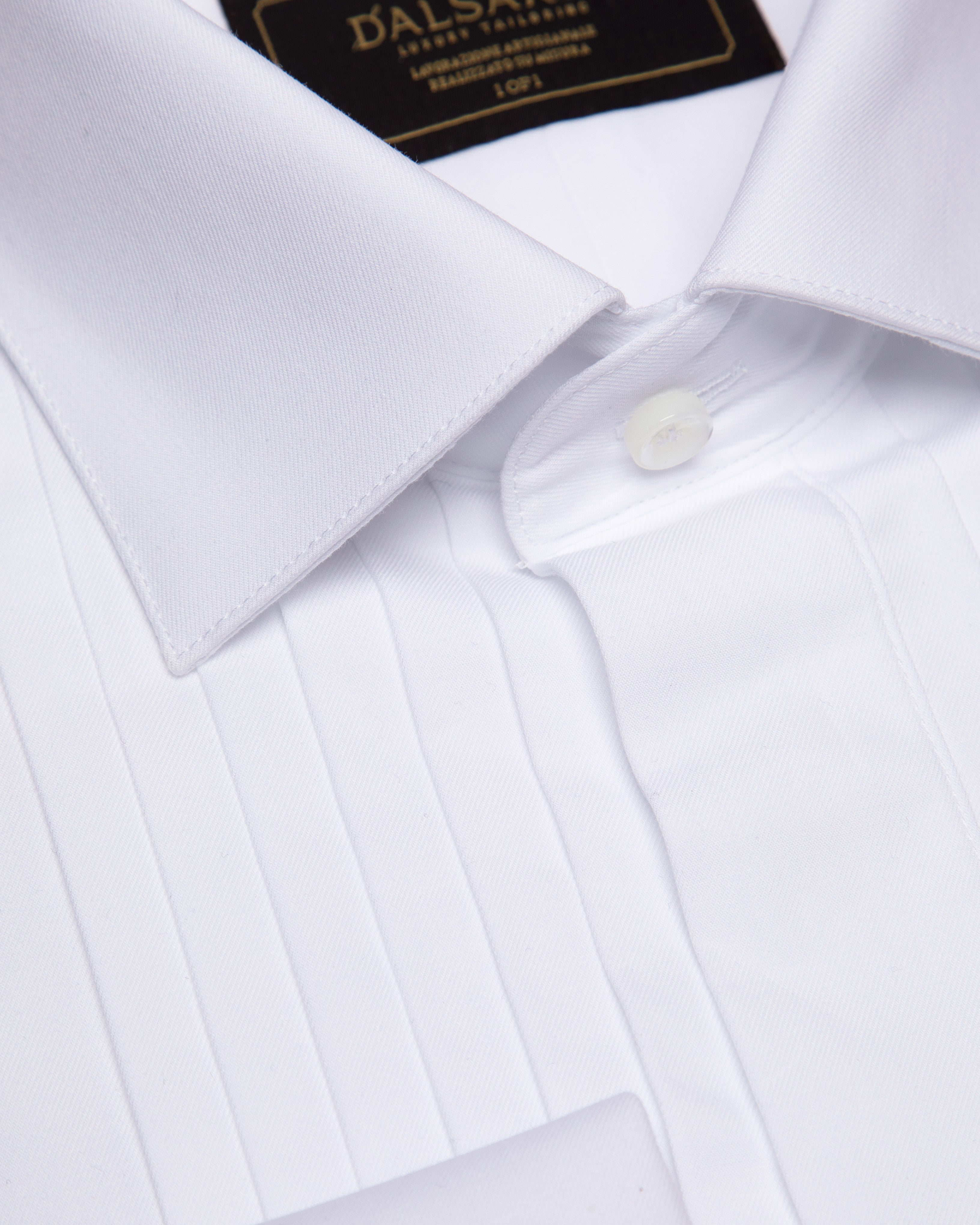 White Pleated Shirt
