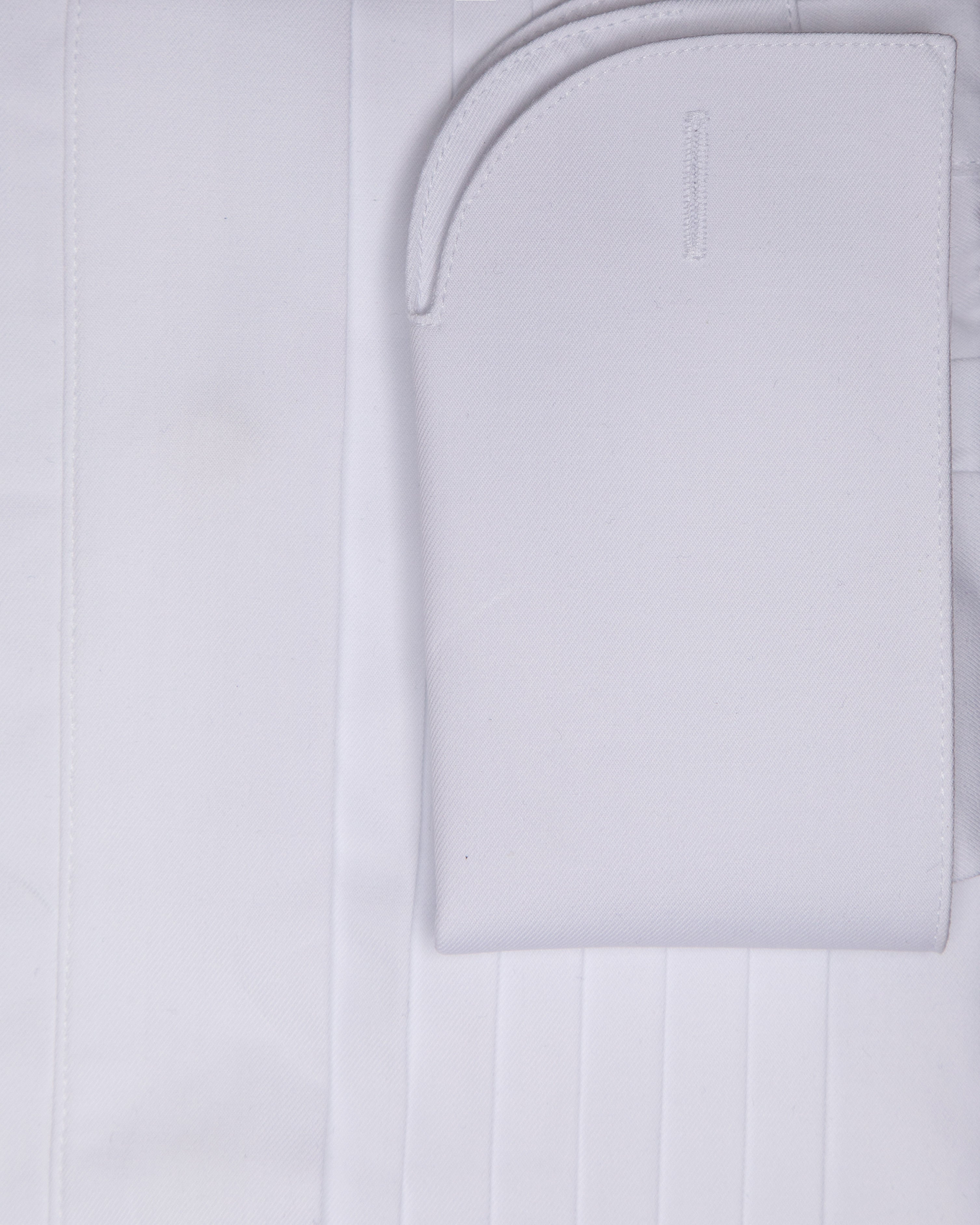 White Pleated Shirt