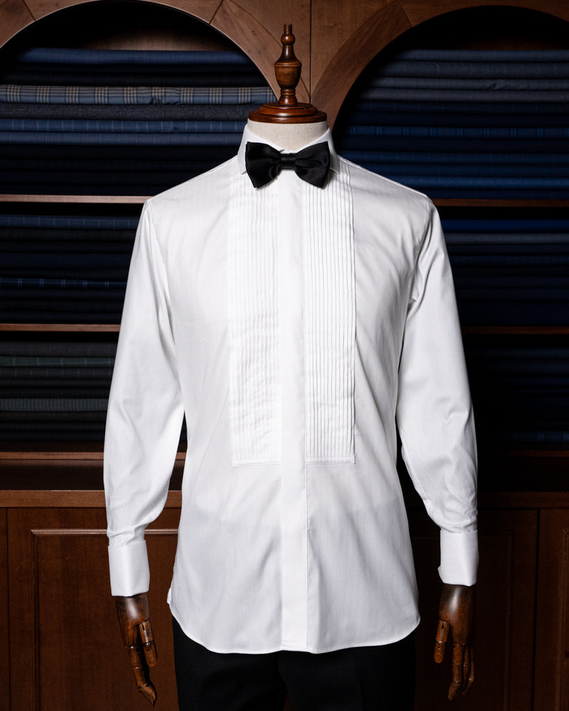 White Pleated Ceremony Shirt