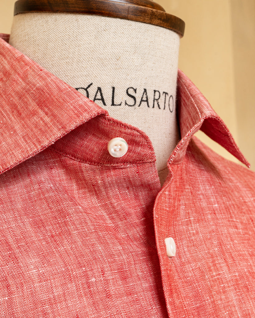 Camicia Rossa in Lino