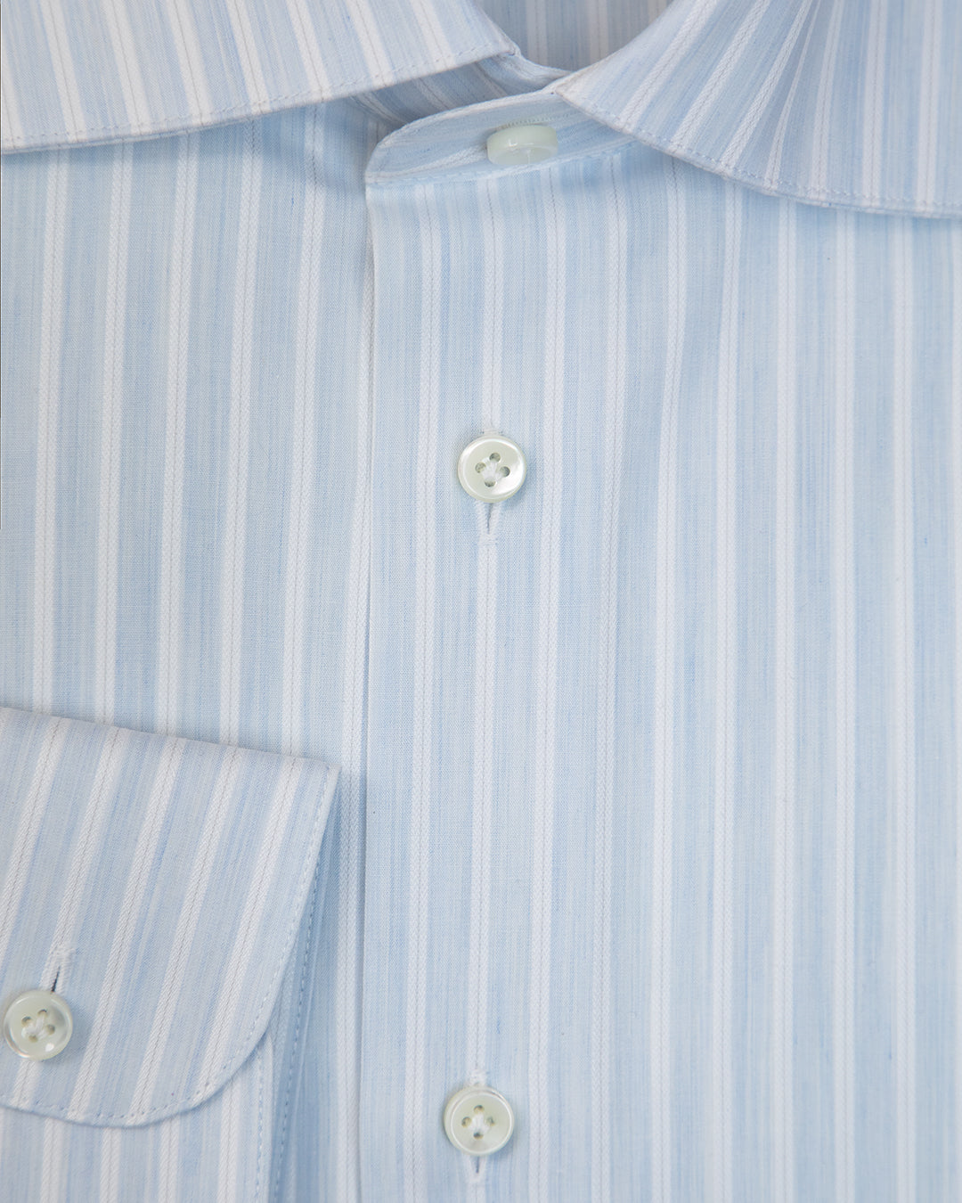 Camicia Spinata a Righe Celesti