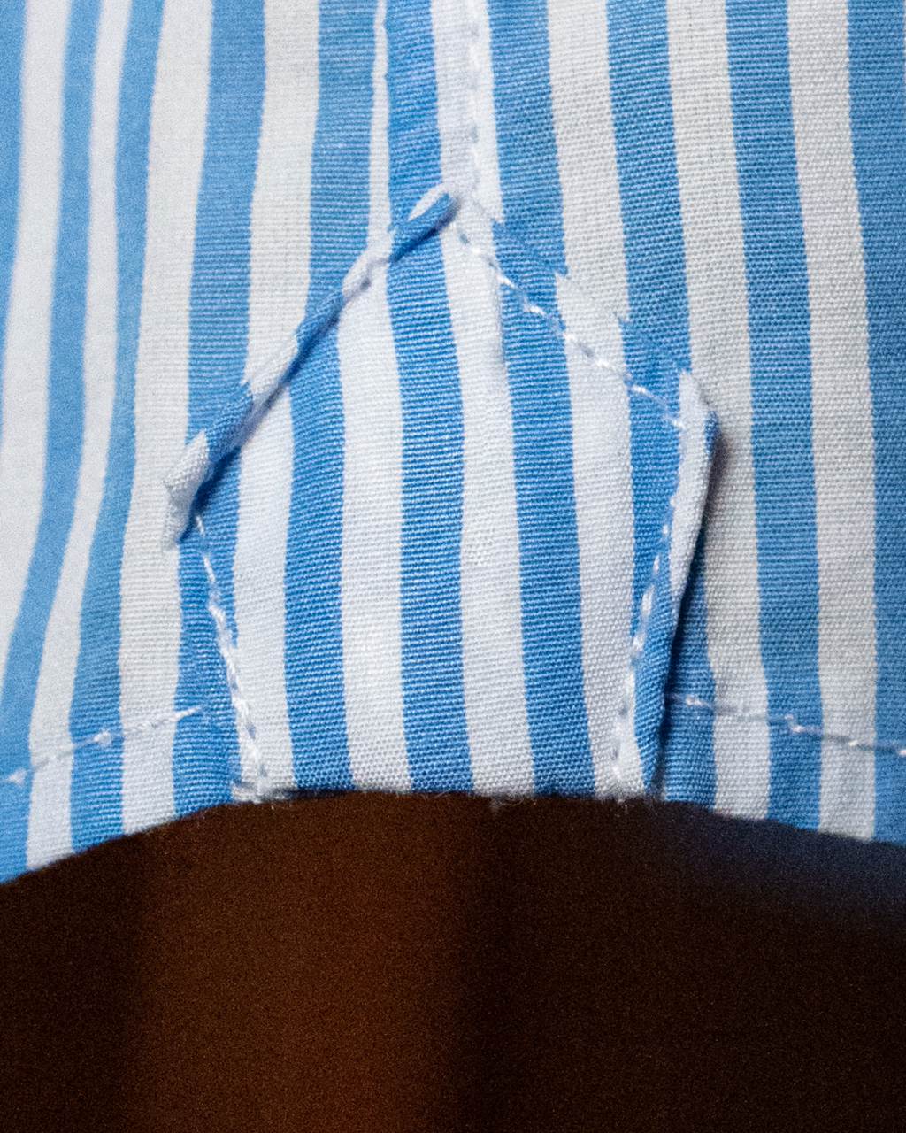 Bellini White and Light Blue Striped Shirt