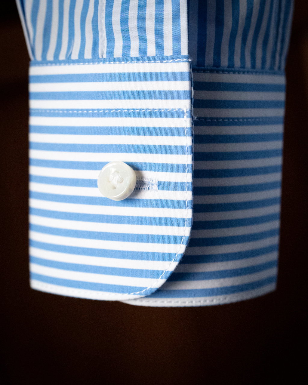 Bellini White and Light Blue Striped Shirt