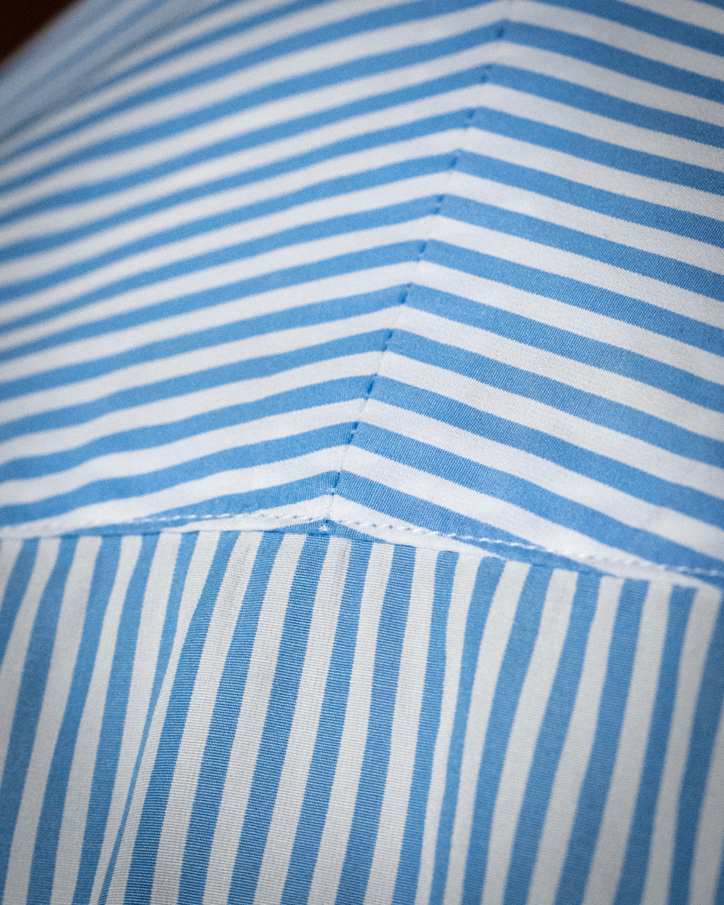 Bellini White and Light Blue Striped Shirt