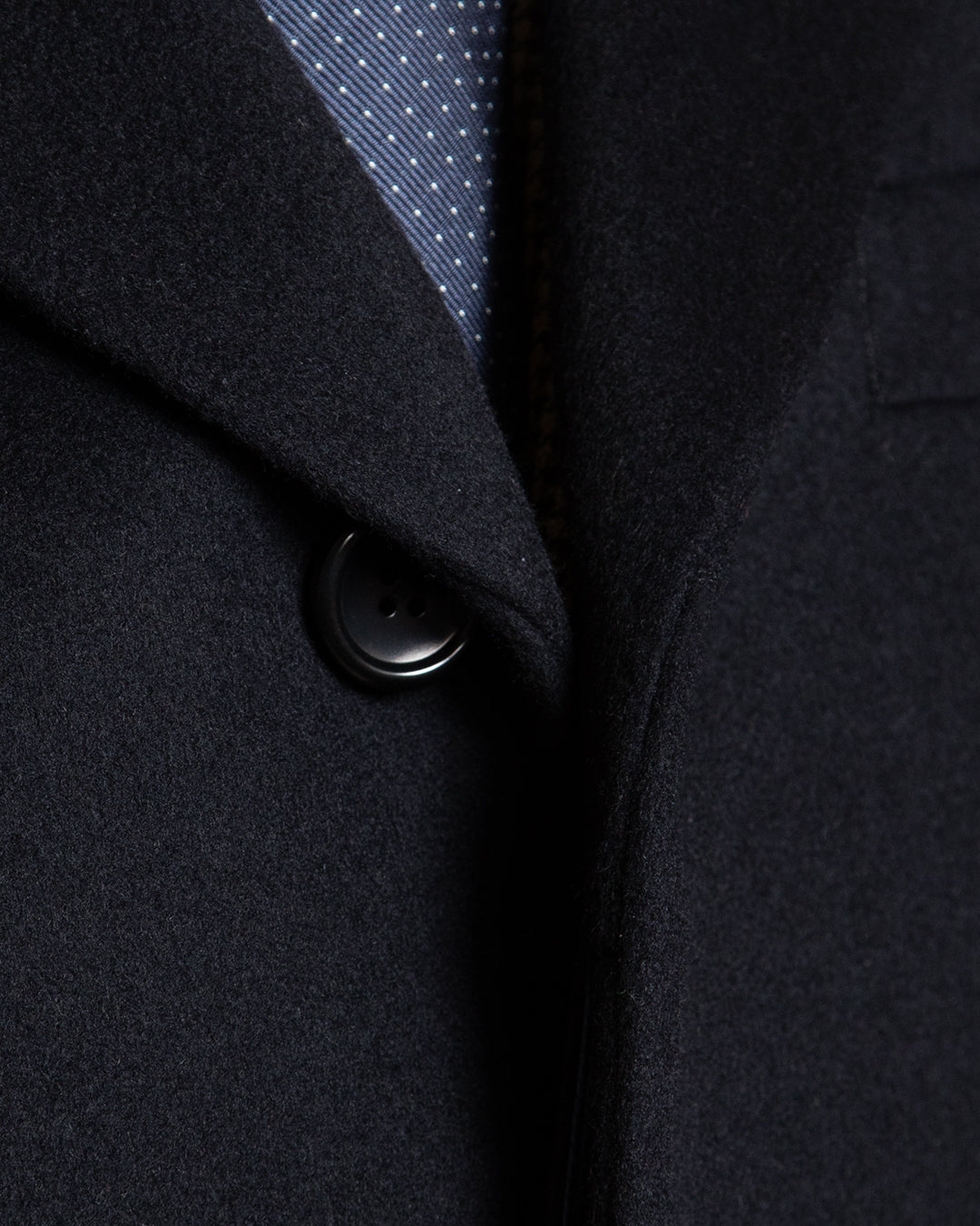 Blue Coat with Blanket Buttons