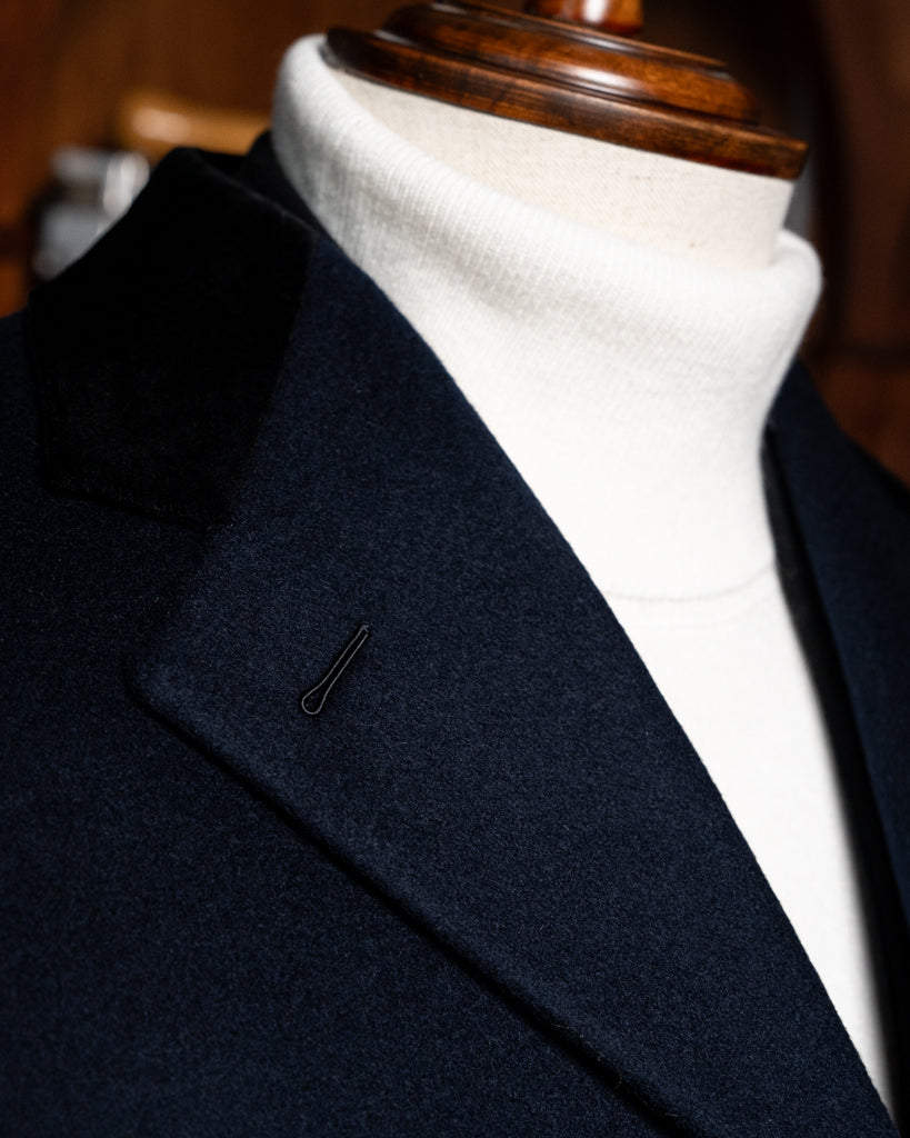Cappotto Blu Monopetto