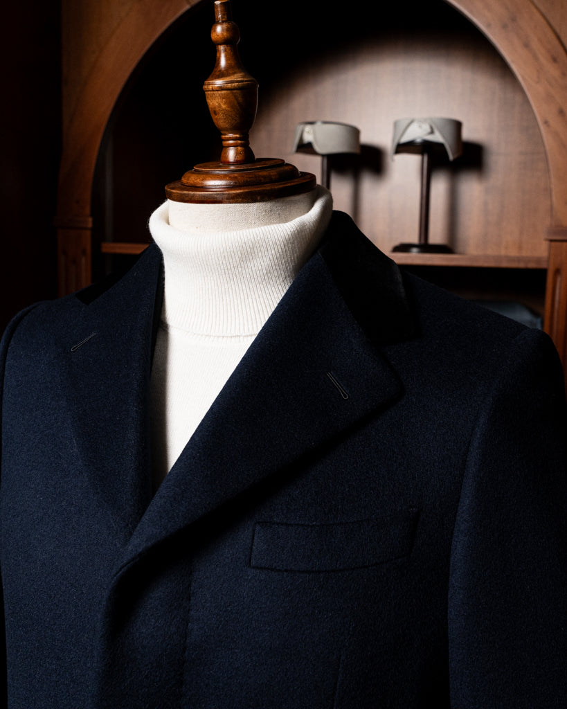 Cappotto Blu Monopetto