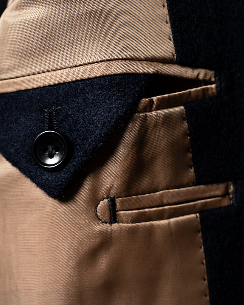 Cappotto Blu Monopetto