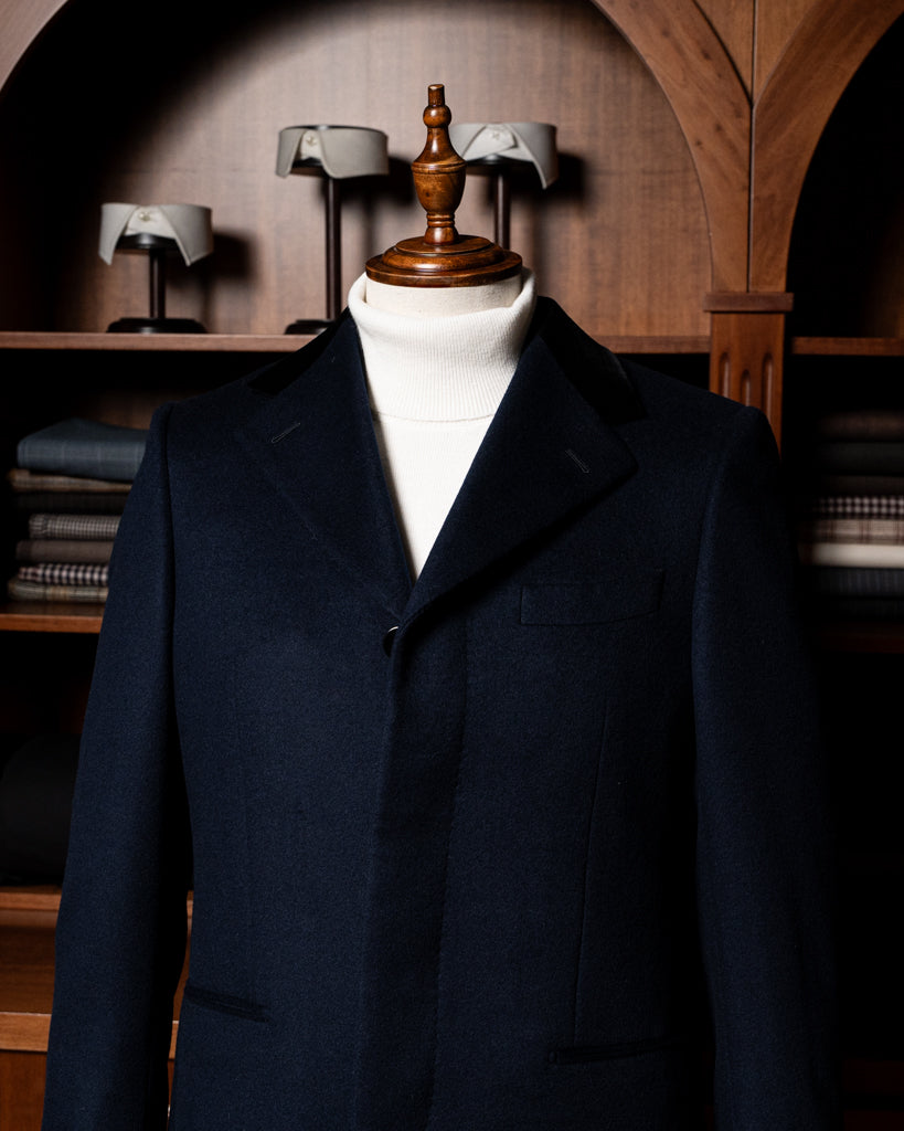 Cappotto Blu Monopetto