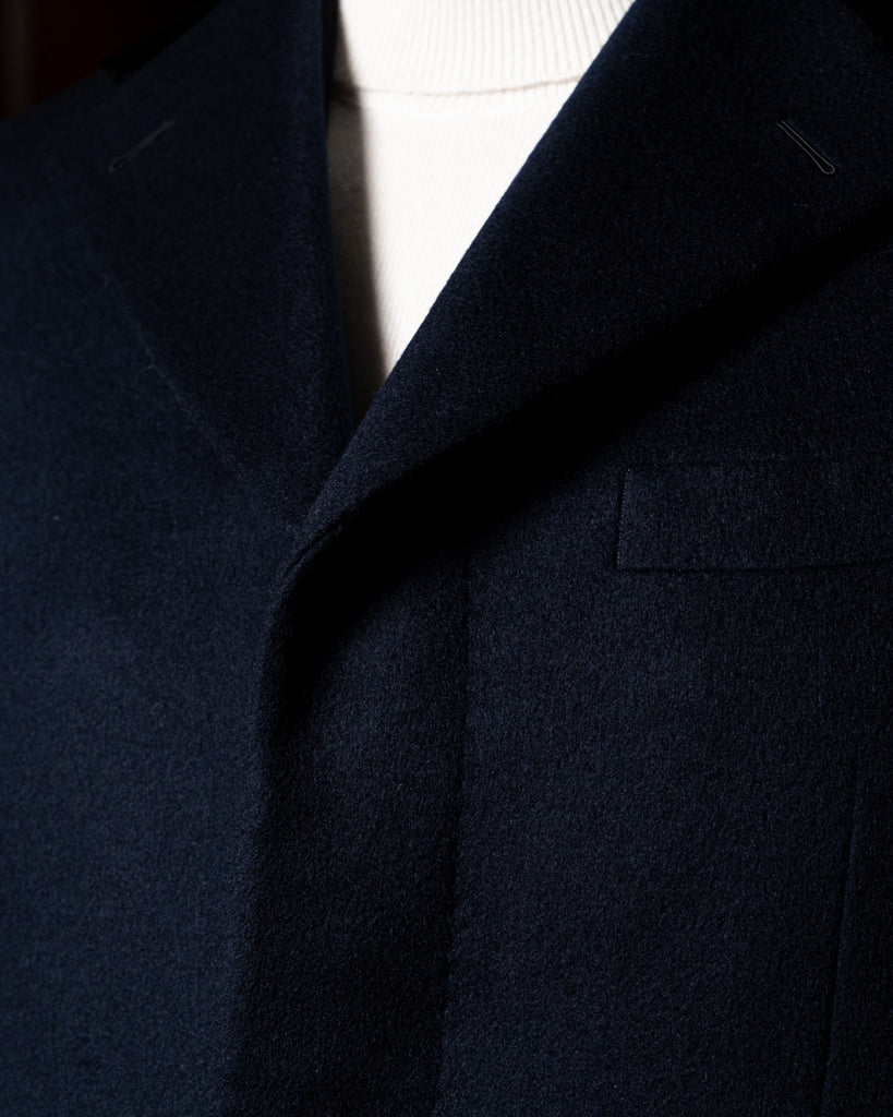 Cappotto Blu Monopetto