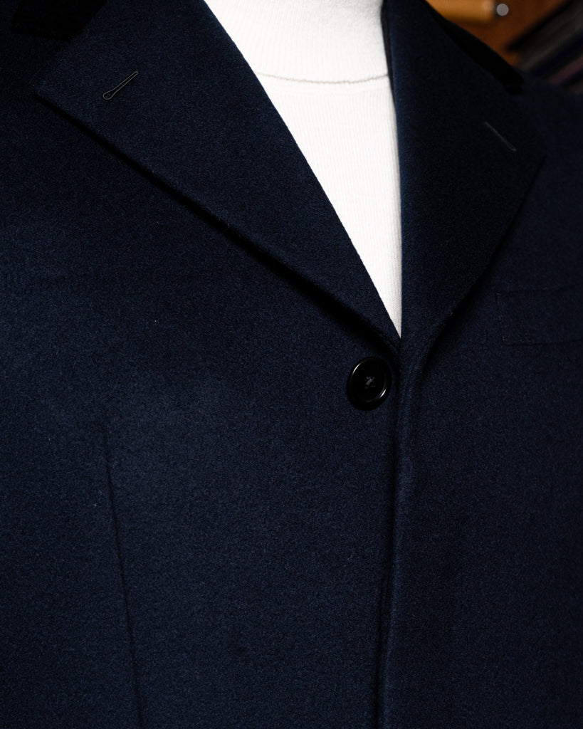 Cappotto Blu Monopetto