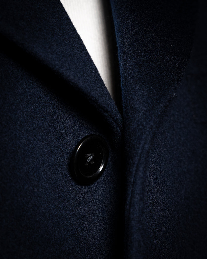 Cappotto Blu Monopetto