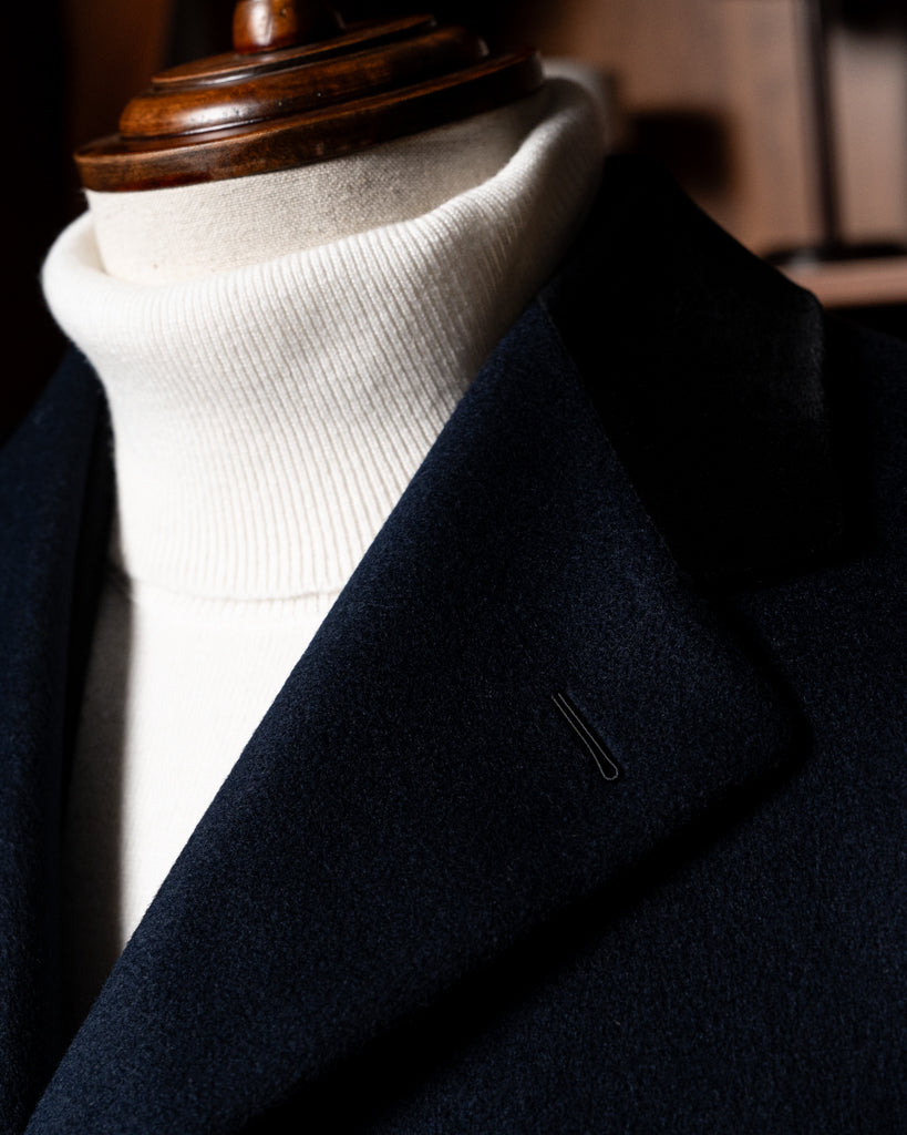 Cappotto Blu Monopetto