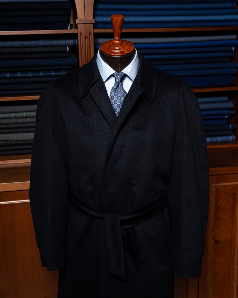 Dark Blue Coat with Belt