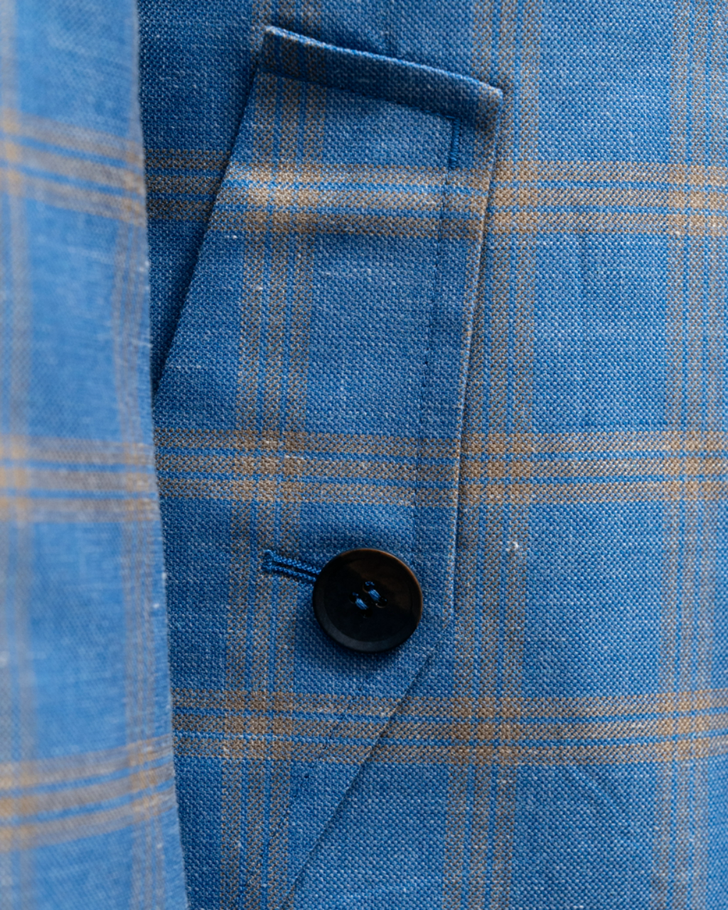 Cappotto Azzurro a Quadri