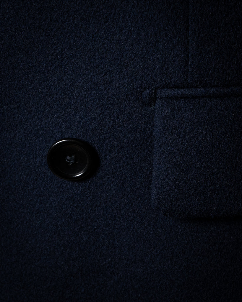 Cappotto Ghiberti Blu Scuro con Velluto
