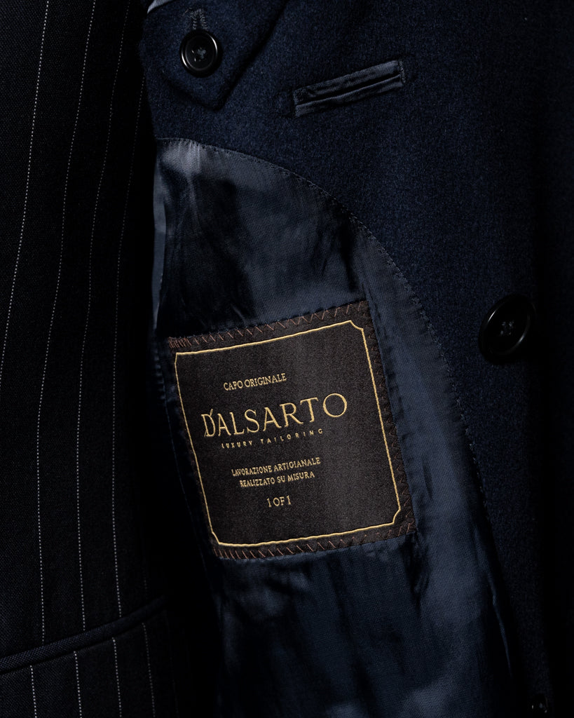 Ghiberti Dark Blue Coat with Velvet