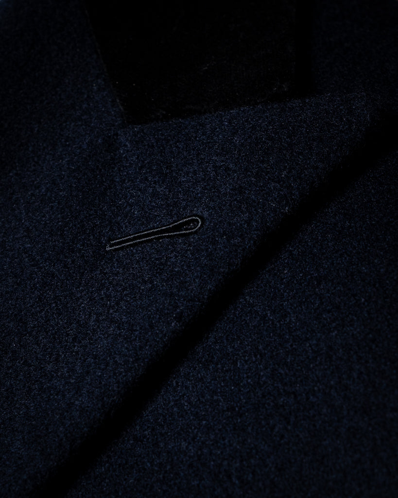 Ghiberti Dark Blue Coat with Velvet