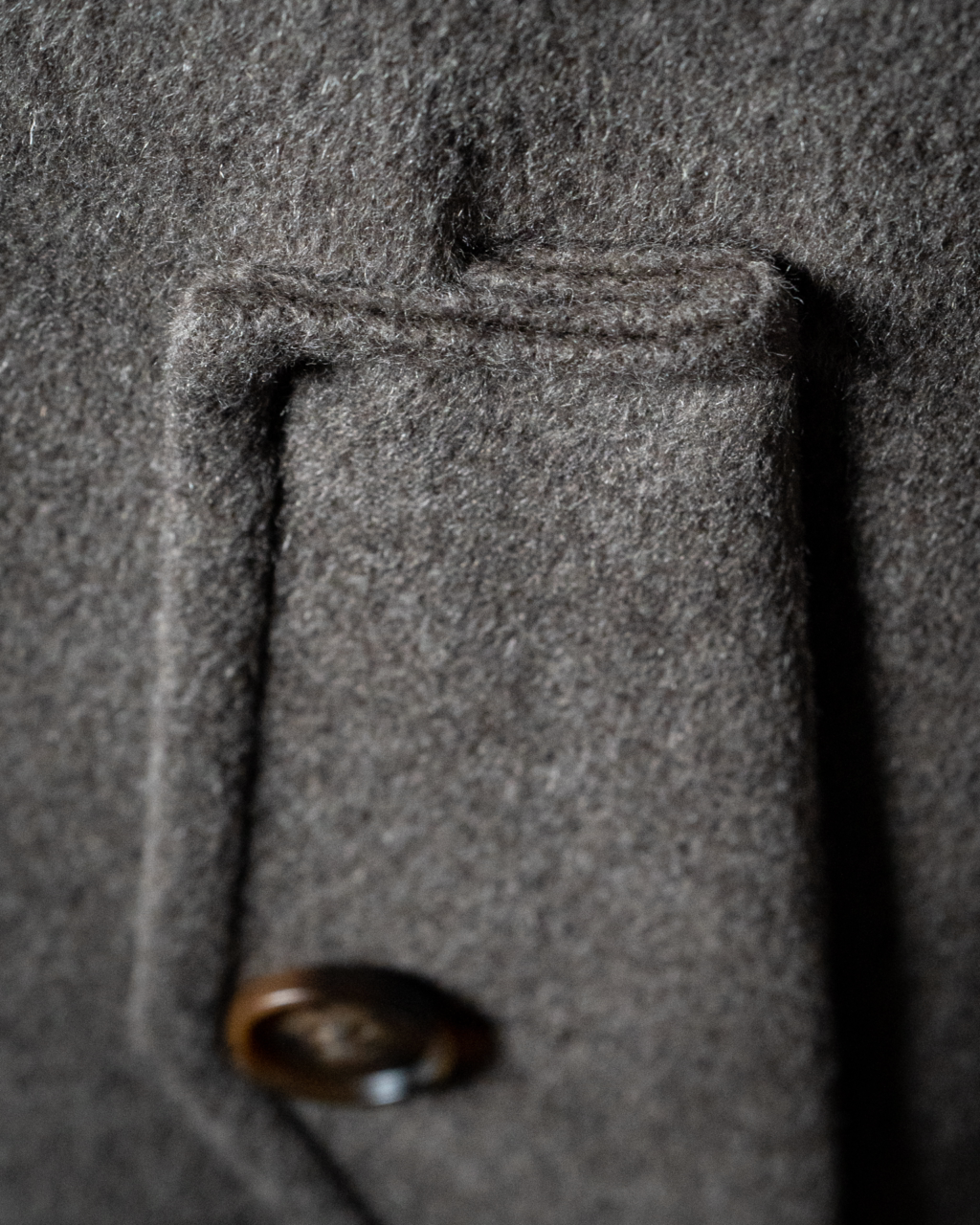 Gray Cashmere Wool Coat