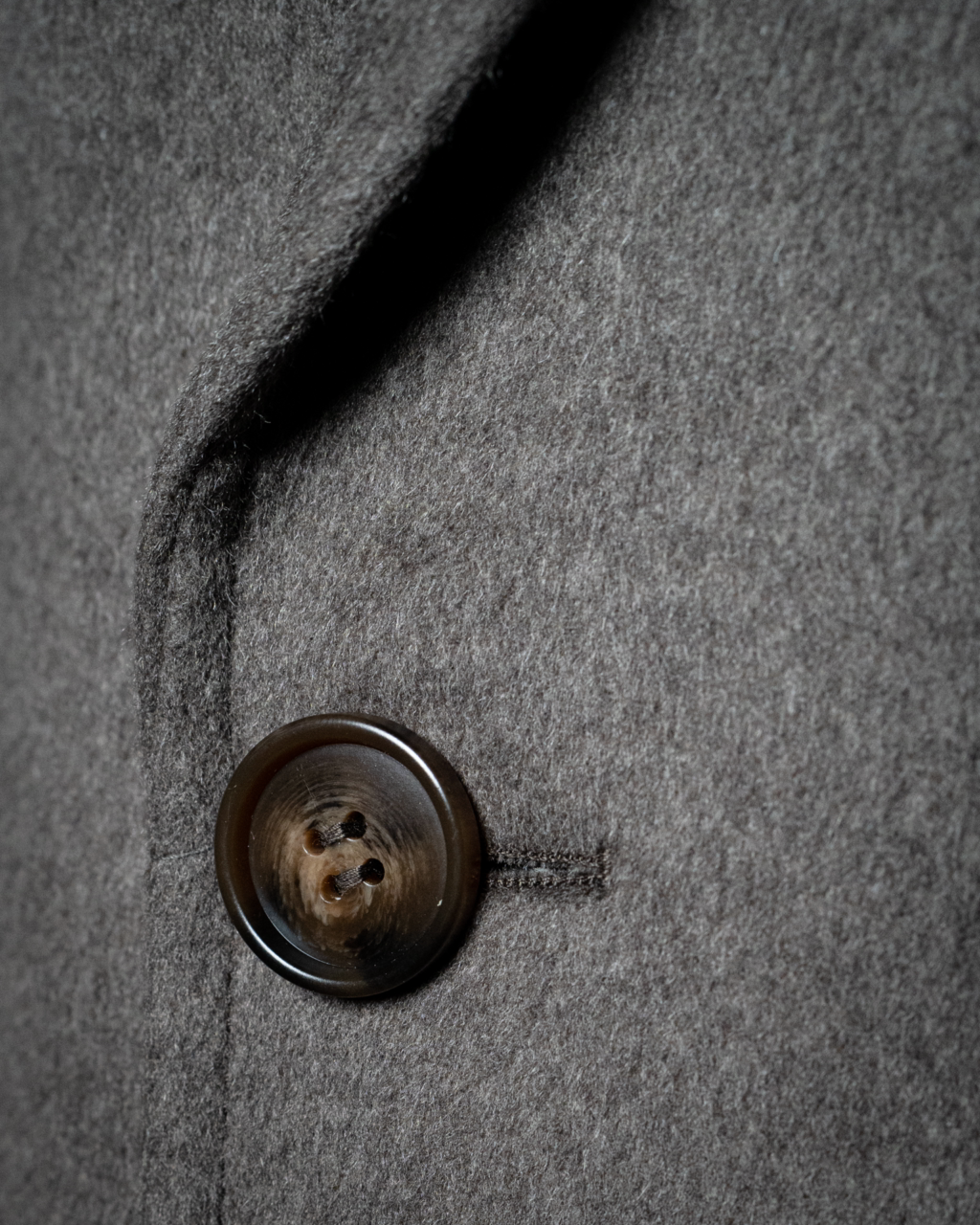 Gray Cashmere Wool Coat