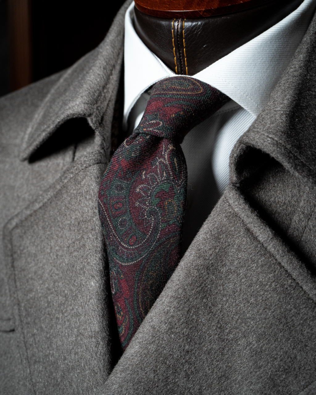 Gray Cashmere Wool Coat