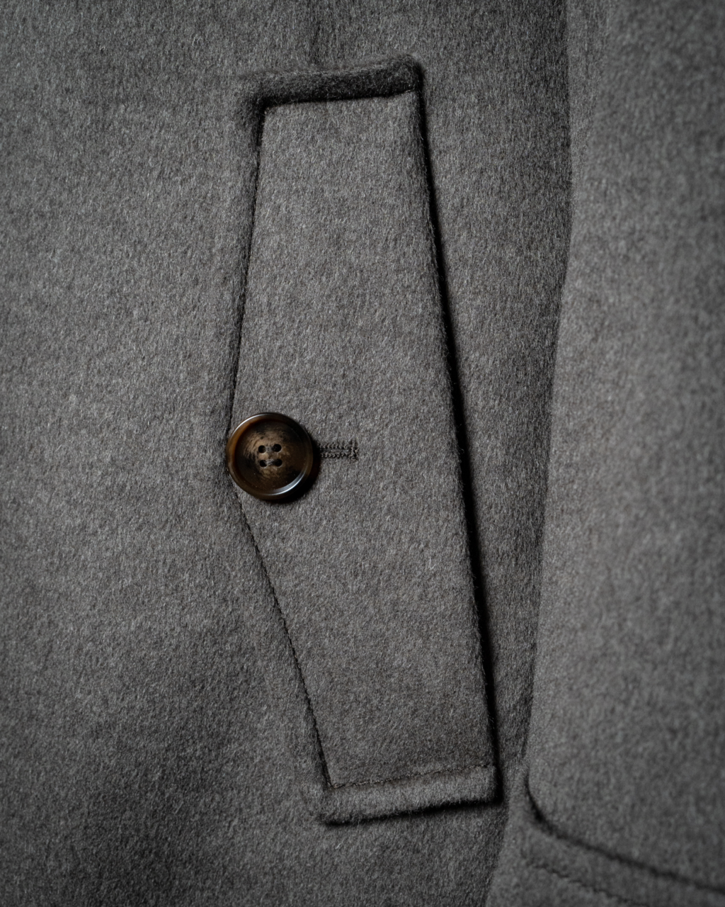 Gray Cashmere Wool Coat