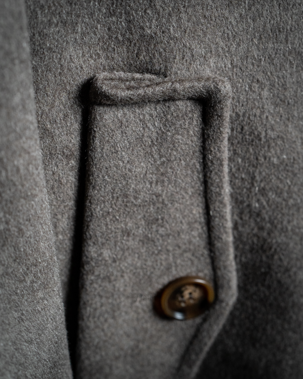 Gray Cashmere Wool Coat