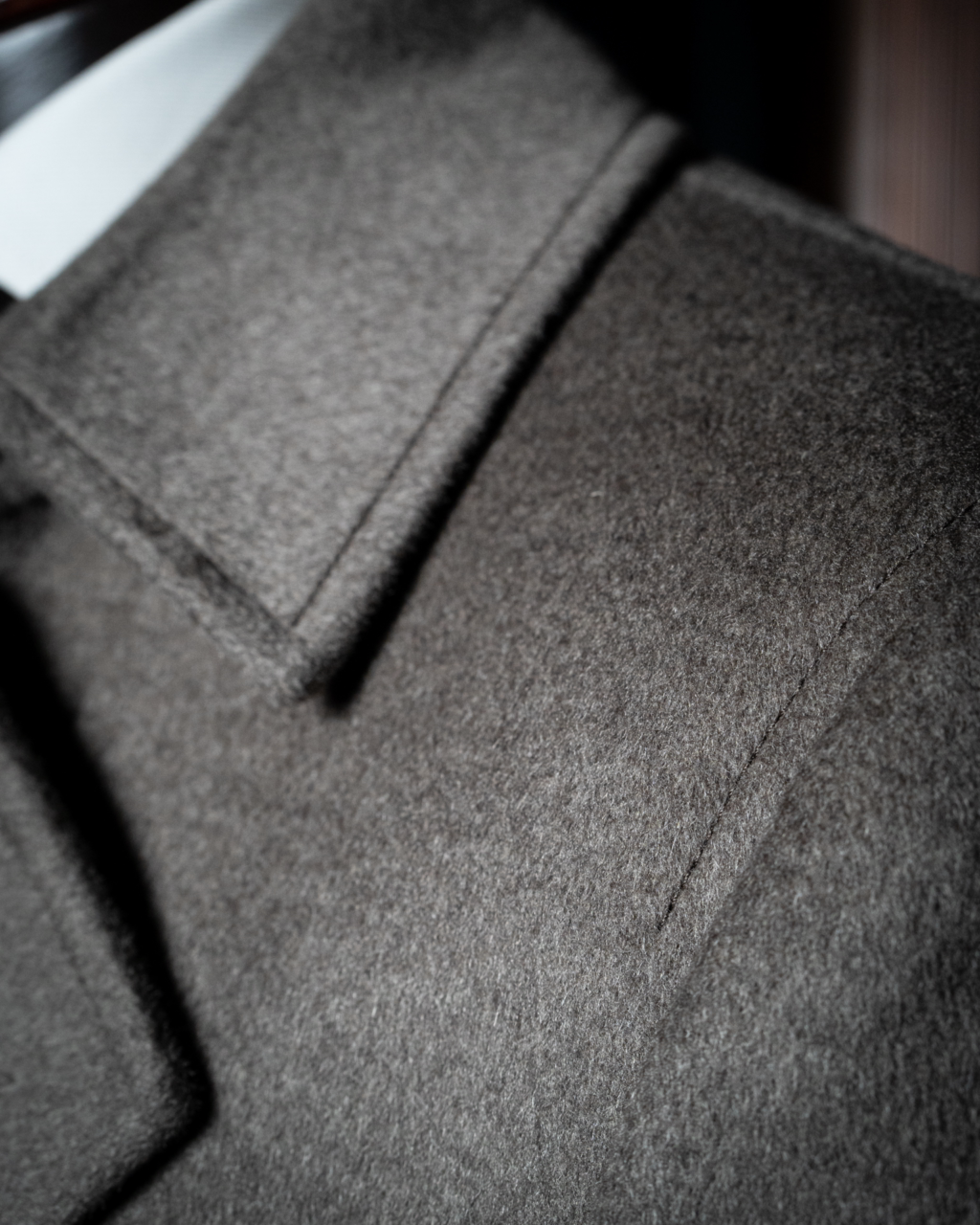 Gray Cashmere Wool Coat