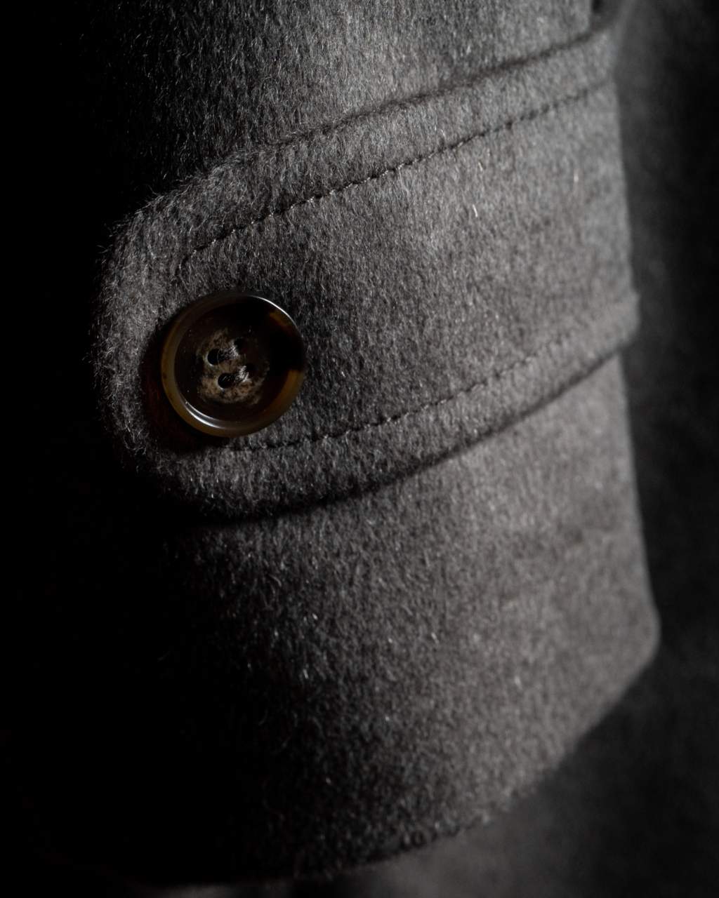 Gray Cashmere Wool Coat