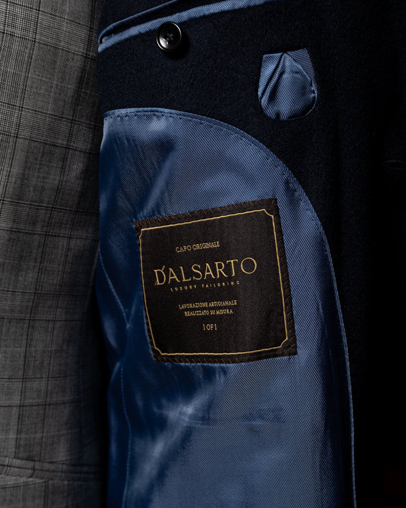 Mantegna Blue Coat with Velvet