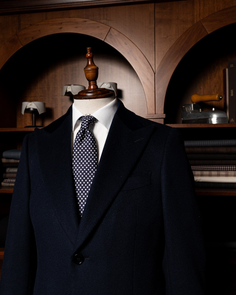 Mantegna Blue Coat with Velvet