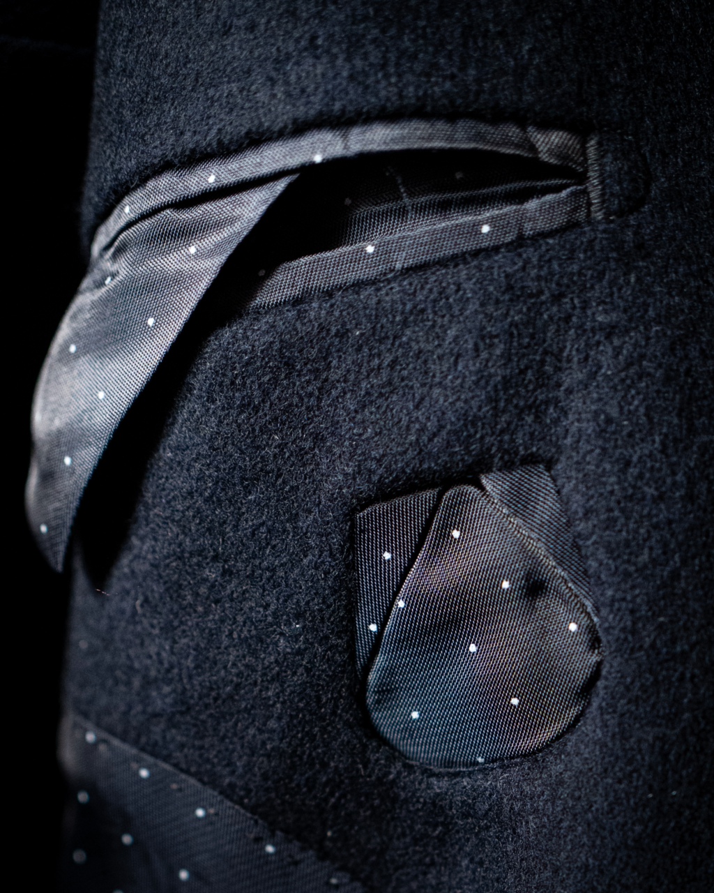 Dark Blue Mantegna Coat