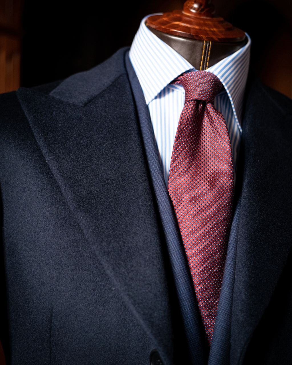 Dark Blue Mantegna Coat